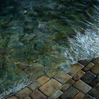 Eau 4 - Huile sur toile