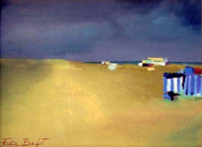 Orage dunaire - 1998 Huile sur toile
