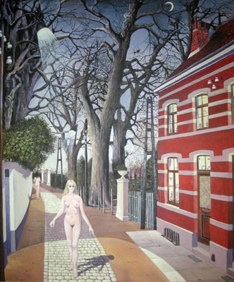 Paul Delvaux - 2010 Huile sur toile