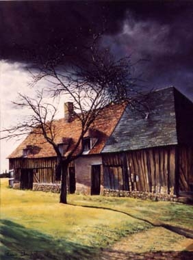 Pays d'Auge - 1994 Huile sur toile